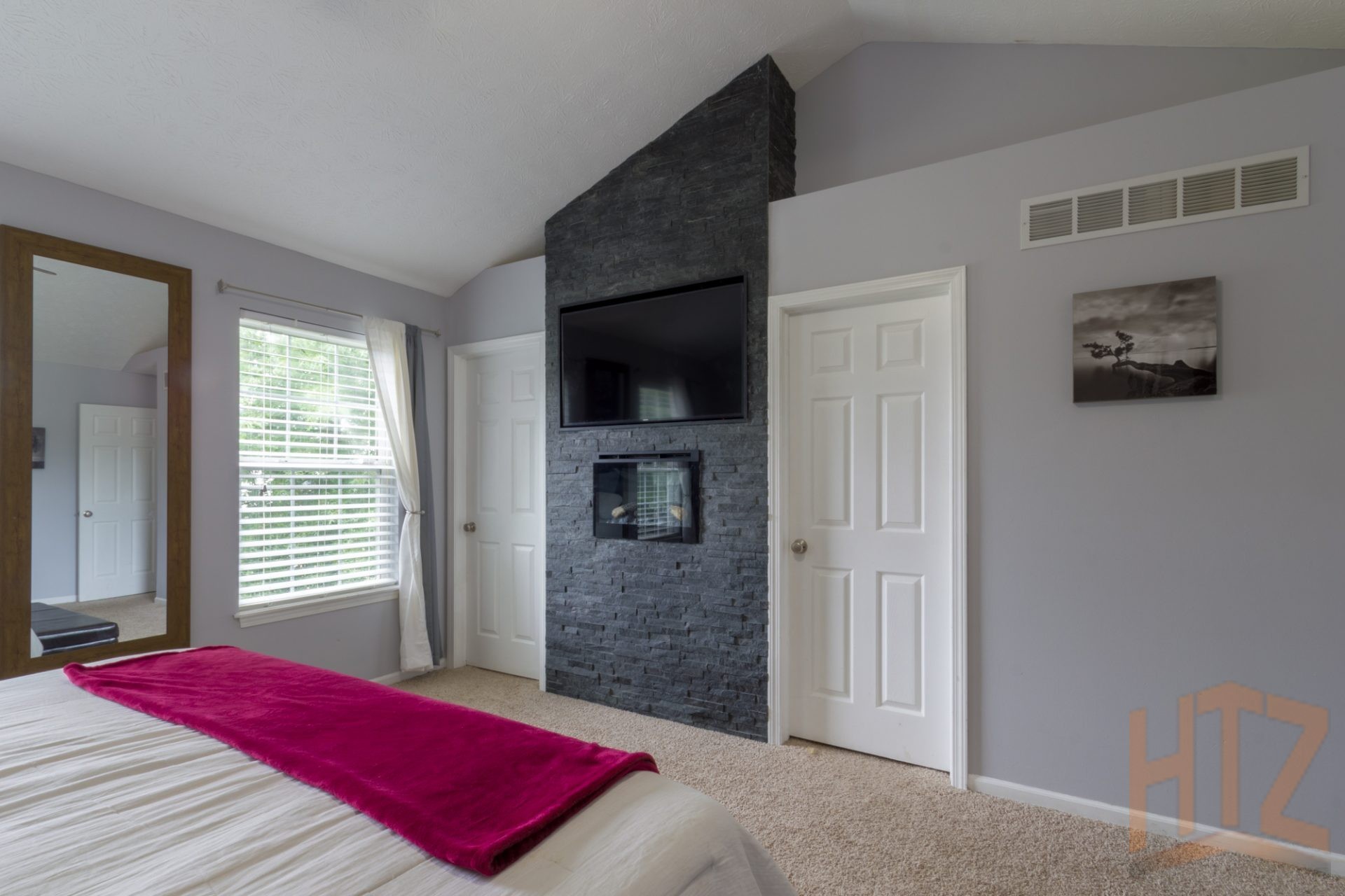 master bedroom feature wall