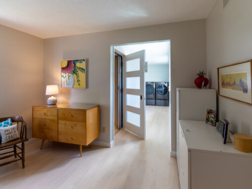 Who we are 2 Accesible Mid-Century Modern Addition Featuring an Elevator in Brunswick