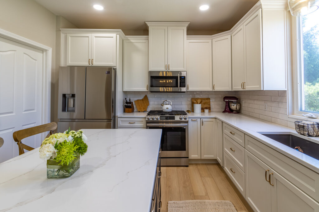 Spacious and Bright Kitchen Transformation in Broadview Heights 1 spacious and bright white cabinetry