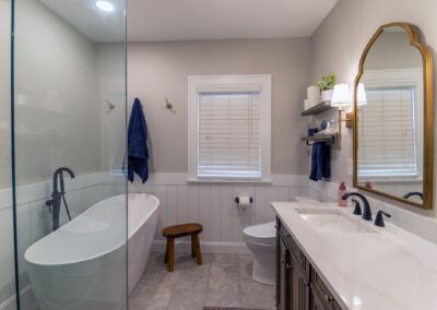Modern Bathroom Update with a Touch of Traditional Design in University Heights