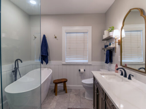 Who we are 42 Modern Bathroom Update with a Touch of Traditional Design in University Heights