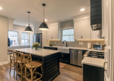 Stunning Black & White Custom Kitchen in University Hights