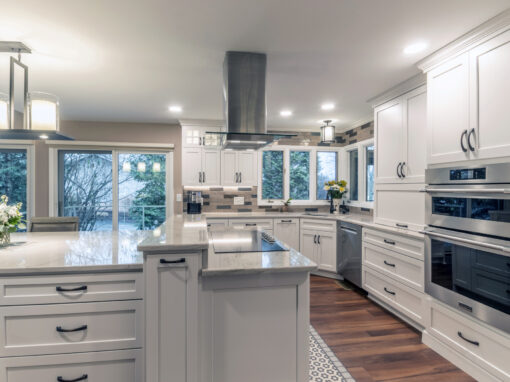 Who we are 46 Modern, Sleek Kitchen with Custom Island Design in Aurora