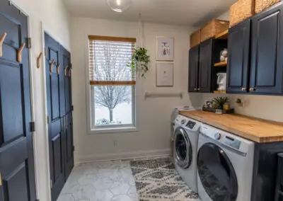 Light & Bright Laundry & Mudroom in Hinckley