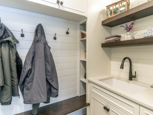 Who we are 20 Modern Farmhouse Mudroom in Medina