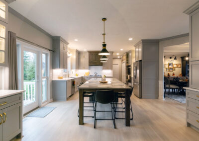 Grand Two-Tiered Kitchen Island in Independence