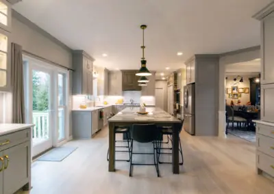 Grand Two-Tiered Kitchen Island in Independence